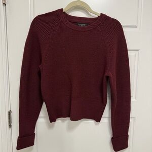 Banana Republic Deep Red Crew Neck Sweater
